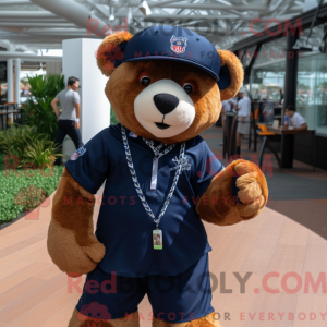 Mascot character of a Navy...