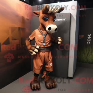 Mascot character of a Rust...