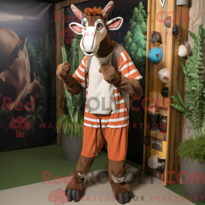 Mascot character of a Rust...