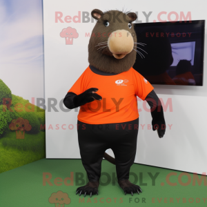 Mascot character of a Black...