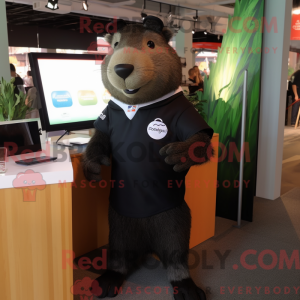 Mascot character of a Black...