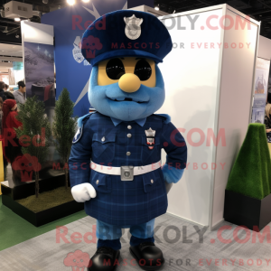 Mascot character of a Blue...