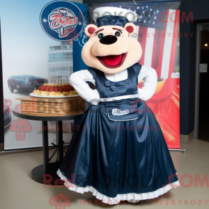 Mascot character of a Navy...