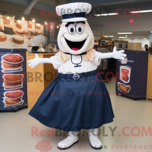 Maskotkarakter af en Navy...