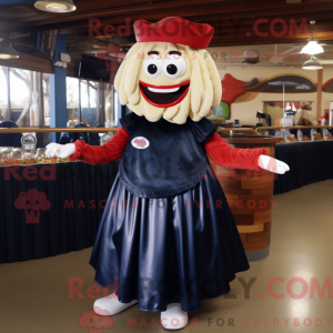 Mascot character of a Navy...