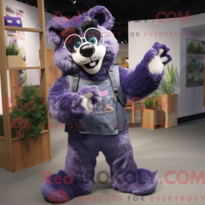 Personnage mascotte d ours...