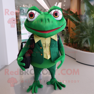 Forest Green Frog maskot...