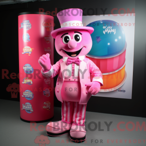 Mascot character of a Pink...