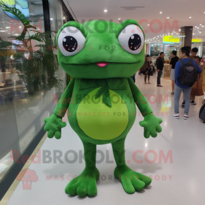 Forest Green Frog maskot...