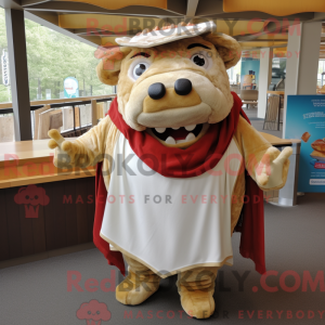 Mascottefiguur van een...