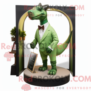 Mascot character of a Green...