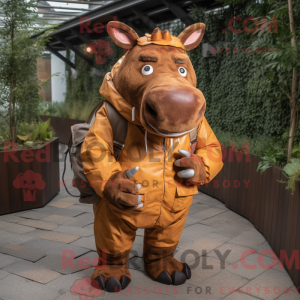 Mascot character of a Rust...
