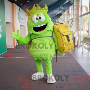 Mascot character of a Lime...