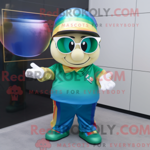Mascot character of a Cyan...