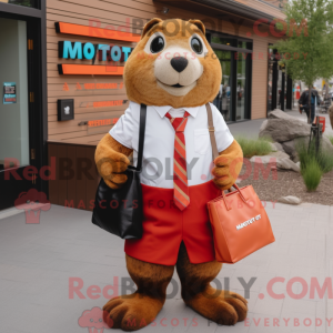 Mascottekarakter van een...