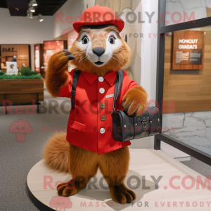 Mascottekarakter van een...