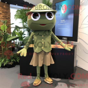 Mascot character of a Olive...