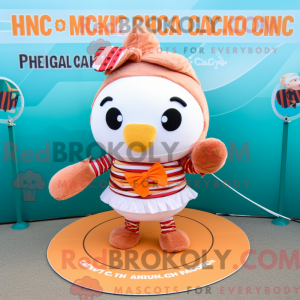 Mascot character of a Peach...