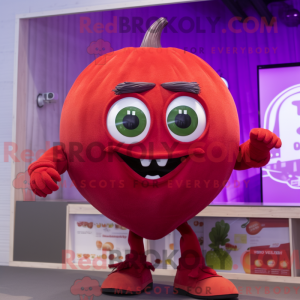 Postava maskota purpurového...