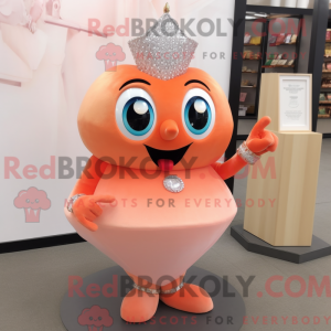Mascot character of a Peach...