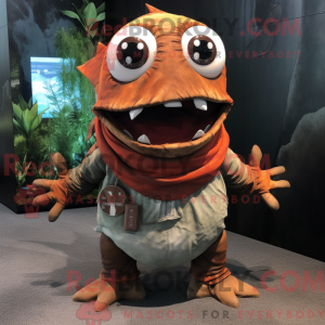 Mascot character of a Rust...