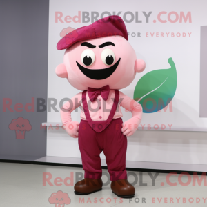 Mascot character of a Pink...