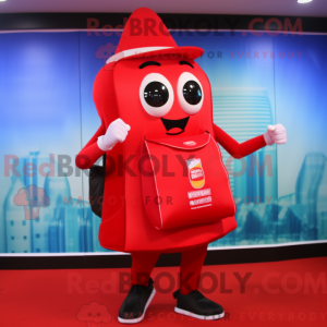 Mascot character of a Red...