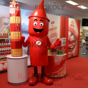 Mascot character of a Red...