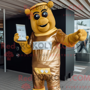 Maskottchen eines goldenen...