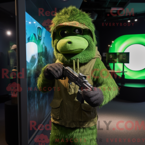 Mascot character of a Green...