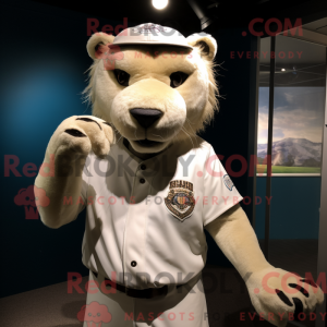 Maskot-karakter av en hvit...