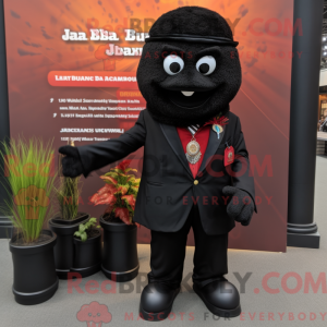 Mascot character of a Black...