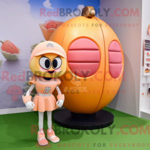 Mascot character of a Peach...