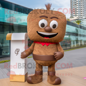 Brun Love Letter maskot...