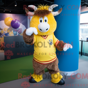 Personaje mascota de un yak...