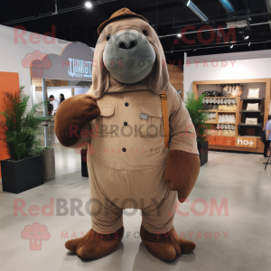 Bruin Walrus mascotte...