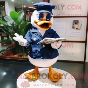 Mascot character of a Navy...