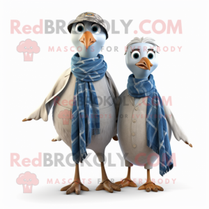 Gray Seagull maskot kostume...