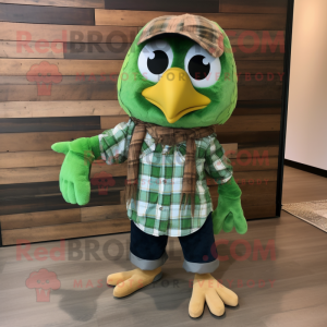 Green Hawk maskot kostym...