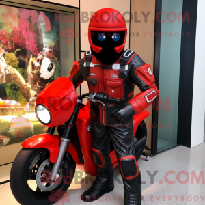 Mascot character of a Red...
