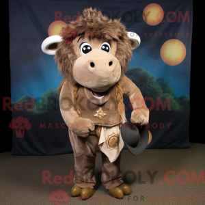 Postava maskota Tan Buffalo...