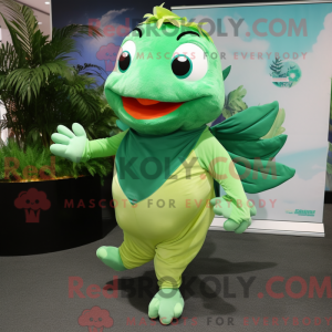 Mascot character of a Green...