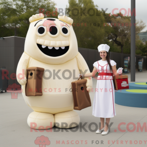 Mascot character of a Cream...