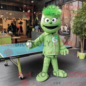 Mascot character of a Green...