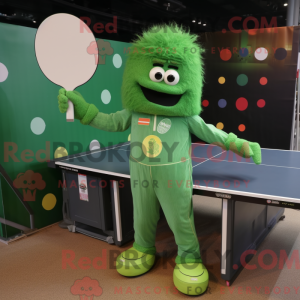 Mascot character of a Green...