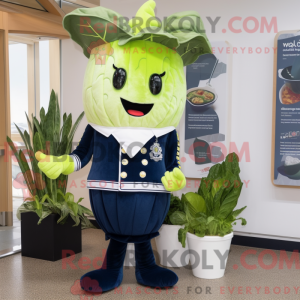 Mascot character of a Navy...