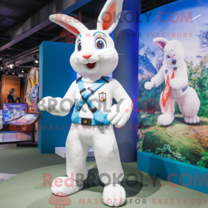 Mascot character of a White...