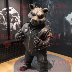 Mascot character of a Black...