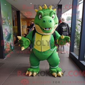 Mascot character of a Green...