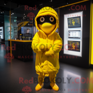 Maskotkarakter av en Yellow...